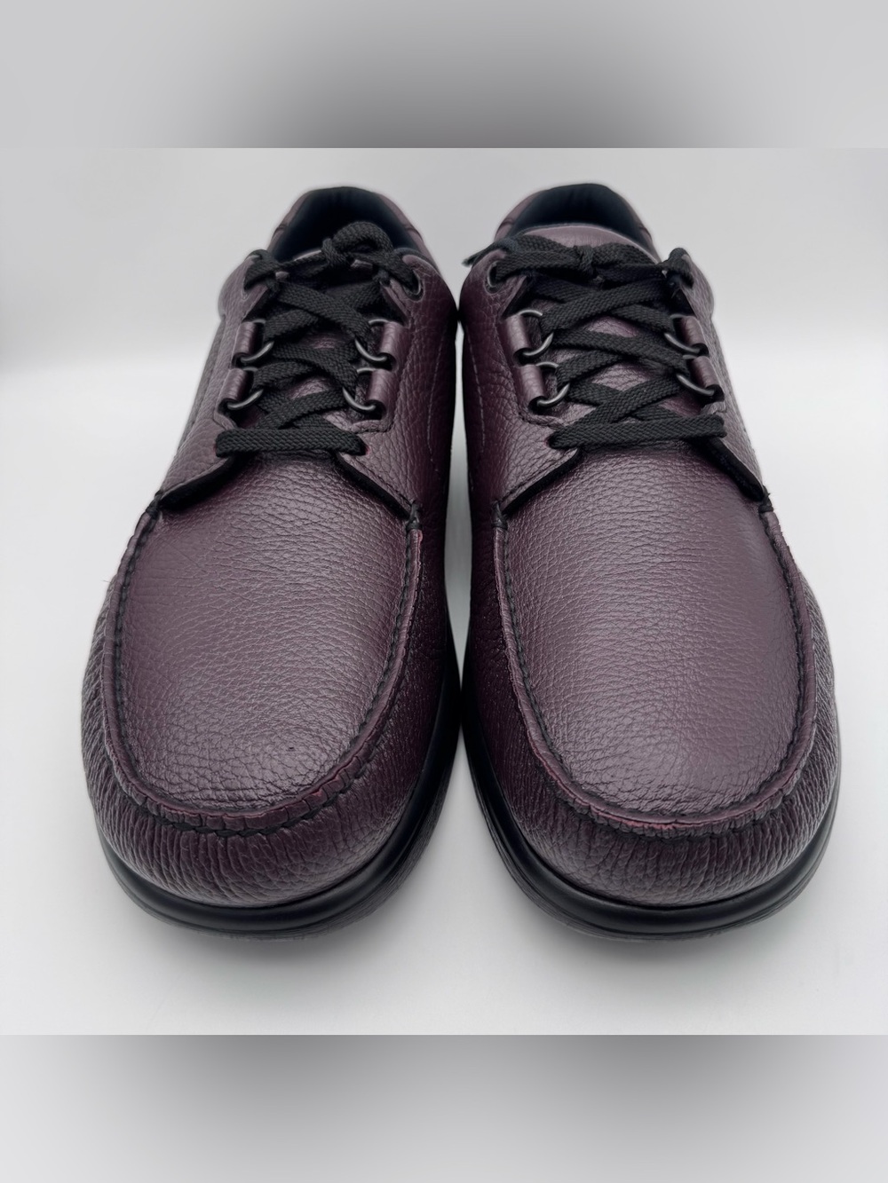SAS Bout Time Walking Shoes Burgundy Leather Men's Size 14 W Wide USA Comfort
